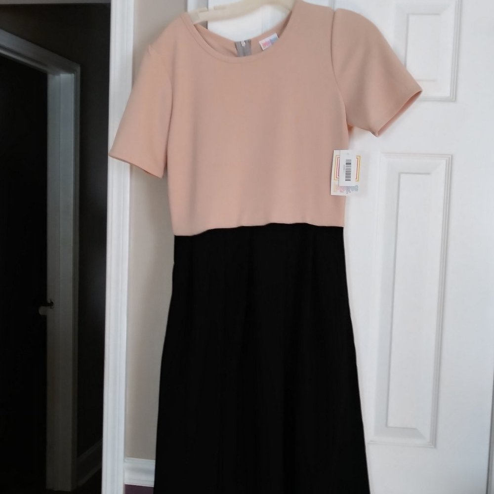 LuLaRoe 2-tone dress, Large, NWT